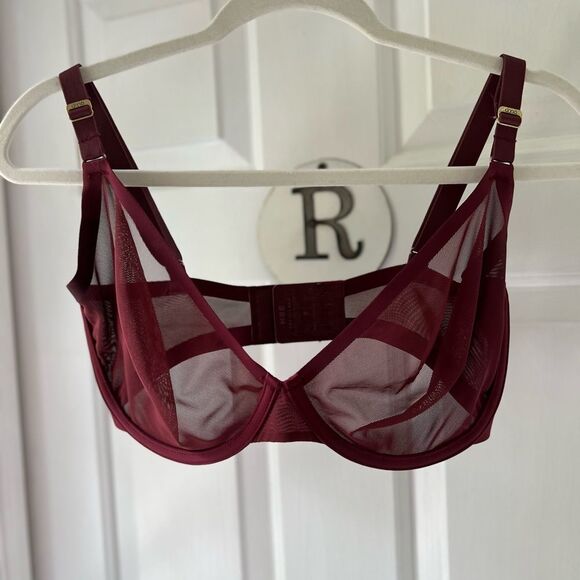 CUUP plunge bra Burgundy 32H - Picture 1 of 4